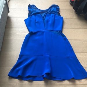 Jennifer Hope blue silk/lace dress